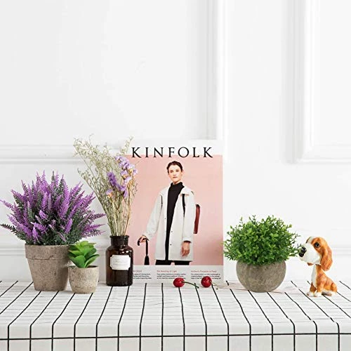 Ogrmar 4PCS Mini Plastic Artificial Plants Grass In Pot/Small Artificial Faux Greenery/Mini Plants Topiary Shrubs Fake Plants For Bathroom, House Decorations 7 Ogrmar 4PCS Mini Plastic Artificial Plants Grass In Pot/Small Artificial Faux Greenery/Mini Plants Topiary Shrubs Fake Plants For Bathroom, House Decorations - Image 5