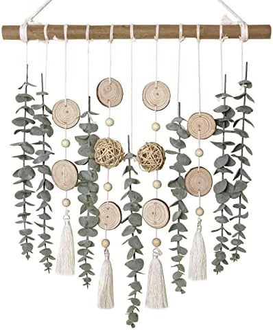 Cyitimo Bathroom Decor Artificial Eucalyptus Greenery Hanging Wall Decor Faux Eucalyptus Leaves Hanging Plant With Wooden Stick With Rustic Farmhouse For Bedroom Nursery Boho Home Decorations 9 Cyitimo Bathroom Decor Artificial Eucalyptus Greenery Hanging Wall Decor Faux Eucalyptus Leaves Hanging Plant With Wooden Stick With Rustic Farmhouse For Bedroom Nursery Boho Home Decorations - Image 7