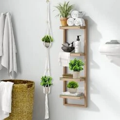 Supecaty 2 Pack Artificial Hanging Plants With Plant Hangers, Fake Hanging Plants Small Potted Green Grass Eucalyptus Faux Topiary Shrubs For Home Office Bathroom Living Room Bedroom Aesthetic Decor -Artificial Trees Store 51xKmVuQaKL