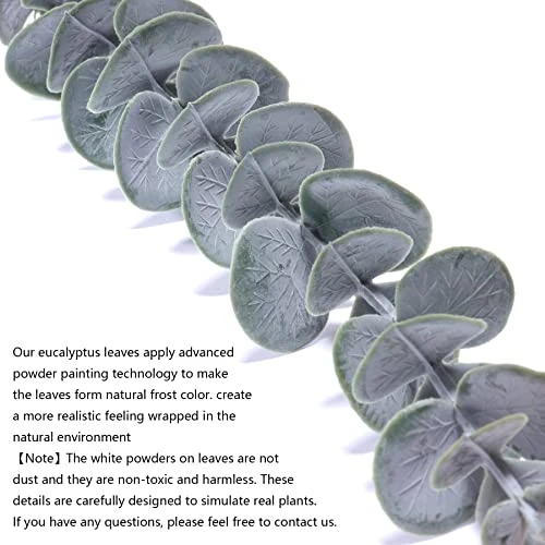 24pcs Eucalyptus Stems Decor 18" Tall Artificial Eucalyptuses Leaves Real Touch Faux Flower Greenery Branches Bulk For Home Office Centerpiece Floral Arrangement Farmhouse Wedding Bouquet Decoration 3 24pcs Eucalyptus Stems Decor 18" Tall Artificial Eucalyptuses Leaves Real Touch Faux Flower Greenery Branches Bulk For Home Office Centerpiece Floral Arrangement Farmhouse Wedding Bouquet Decoration