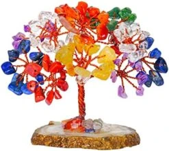 7 Chakra Tree Of Life - Crystal Tree - Crystal Tree For Positive Energy - Gemstones And Crystals - Feng Shui Tree - Gem Tree Stones - Crystal Gifts - Meditation Decor - Chakra Decor -Artificial Trees Store 51xq eflL. AC