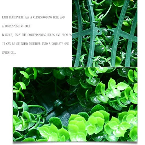 LXLTL Artificial Plants Grass Ball, Milan Grass Ball Topiary Ball Leaf Effect Ball Hanging UV Protected Green Topiary Hanging Balls For Outdoor And Indoor,20cm 5 LXLTL Artificial Plants Grass Ball, Milan Grass Ball Topiary Ball Leaf Effect Ball Hanging UV Protected Green Topiary Hanging Balls For Outdoor And Indoor,20cm - Image 3