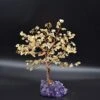 TantivyBo Handmade Natural Citrine, Chakra Crystal Tree, Amethyst Cluster Base, 189 Gemstone Count, Healing Properties Reiki Bonsai Feng Shui Luck Figurine For Home Office Desk Decoration -Artificial Trees Store 51y2W3fOTvL