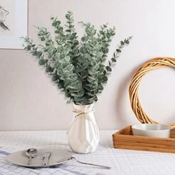24pcs Eucalyptus Stems Decor, Real Touch Fake Eucalyptus For Flower Arrangements, Artificial Eucalyptus Leaves Faux Greenery Branches Bulk For Home Office Centerpiece Wedding Bouquet Decoration 10 24pcs Eucalyptus Stems Decor, Real Touch Fake Eucalyptus For Flower Arrangements, Artificial Eucalyptus Leaves Faux Greenery Branches Bulk For Home Office Centerpiece Wedding Bouquet Decoration -Artificial Trees Store 51yXTPyxlmL