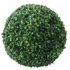 Abaodam Artificial Plant Topiary Ball Green Grass Decorative Balls Round Plastic Plant Ball Decoration For Wedding New Year Christmas Ceiling Garden Home Outdoor 23cm