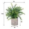 CEWOR 2 Pack Artificial Plants Mini Potted Plants Fake Bamboo Leaves Faux Rosemary Small House Plants For Home Office Desk Room Decor 2 CEWOR 2 Pack Artificial Plants Mini Potted Plants Fake Bamboo Leaves Faux Rosemary Small House Plants For Home Office Desk Room Decor -Artificial Trees Store 51z2GCEbhLL