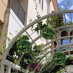 Azure Zone, Pack Of 6 4" Artificial Boxwood Topiary Ball Green Plant Balls Decorative Greenery Filler Ball For Garden Home 16 Azure Zone, Pack Of 6 4" Artificial Boxwood Topiary Ball Green Plant Balls Decorative Greenery Filler Ball For Garden Home -Artificial Trees Store 51zZfufoS4L