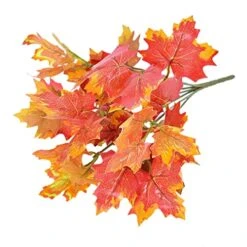 Sunrisee 2 Pcs Artificial Maple Shrubs Fake Plants Fall Maple Leaf Bunches For Halloween Home Garden Office Decor, 11.8'' 10 Sunrisee 2 Pcs Artificial Maple Shrubs Fake Plants Fall Maple Leaf Bunches For Halloween Home Garden Office Decor, 11.8'' -Artificial Trees Store 51zeJloSc6L