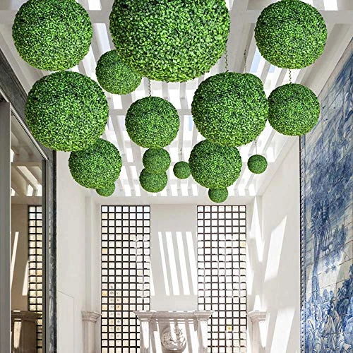 LHJJ Green Boxwood Ball, Multi-Size Selection, Garden Decoration Topiary Balls Artificial Grass Wooden Ball 8 LHJJ Green Boxwood Ball, Multi-Size Selection, Garden Decoration Topiary Balls Artificial Grass Wooden Ball - Image 6