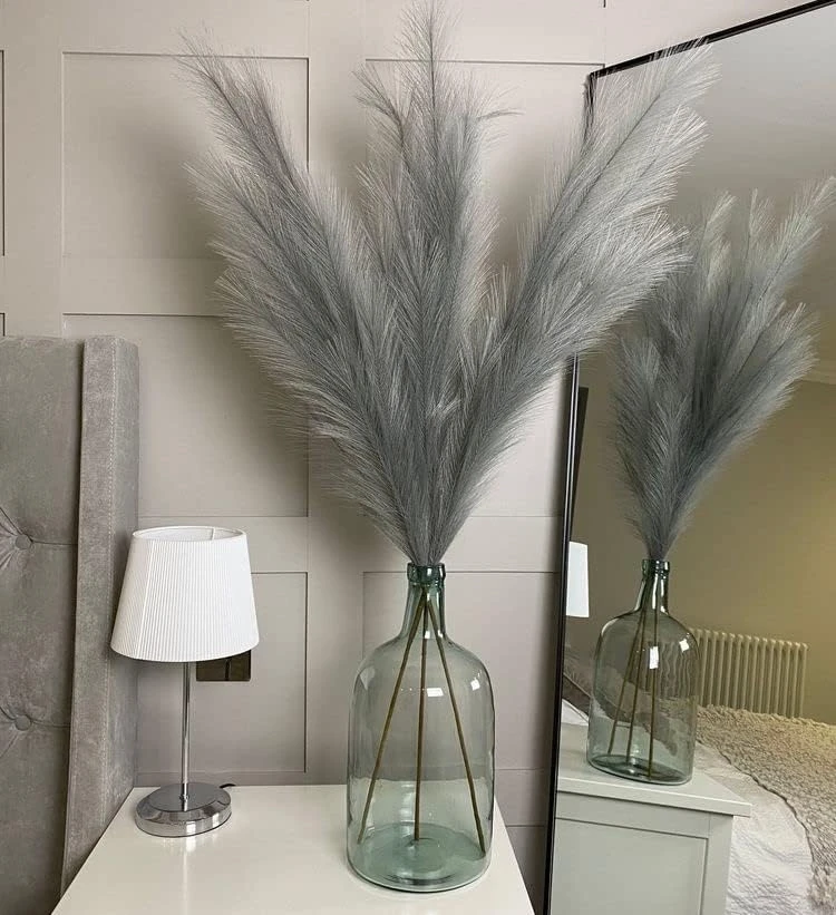 Boho Wish Faux Pampas Grass Decor Tall Set Of 7 PCs -40 Inches Non-Shedding, Floor And Office Vase Filling-Fluffy Floral Branches -Wedding Decor- Home And Bedroom Table Decoration (Brown) 9 Boho Wish Faux Pampas Grass Decor Tall Set Of 7 PCs -40 Inches Non-Shedding, Floor And Office Vase Filling-Fluffy Floral Branches -Wedding Decor- Home And Bedroom Table Decoration (Brown) - Image 7