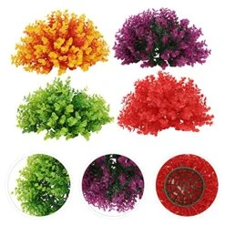 Cabilock 4pcs Artificial Grass Ball Decorative Faux Topiary Plant Ball Ornament For Garden Wedding Party Hanging Wall Decoration -Artificial Trees Store 610tp5jIjES