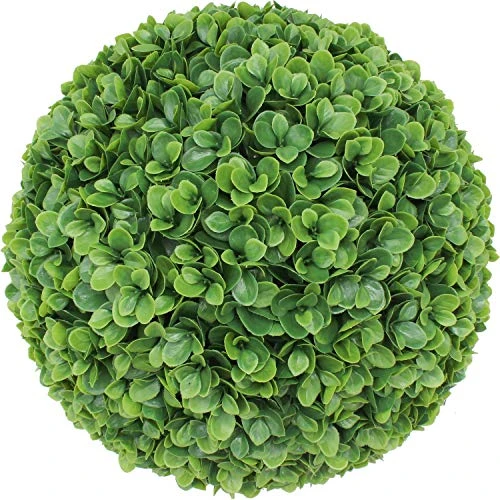 ECOOPTS 15 Inch Artificial Topiary Ball Lifelike Plants Boxwood Decoration For Home Garden Porch Backyard Balcony Wedding Party (1 Pack) 3 ECOOPTS 15 Inch Artificial Topiary Ball Lifelike Plants Boxwood Decoration For Home Garden Porch Backyard Balcony Wedding Party (1 Pack)