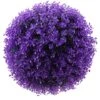 VOSAREA Artificial Topiary Plant Ball Eucalyptus Leaf Decorative Ball Decorative Topiary Balls For Garden Backyard Balcony Wedding (Purple) -Artificial Trees Store 612D6DY0NhL