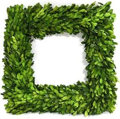 BoxwoodValley Preserved Boxwood Wreath 16 Inch Year Round Green Wreath For Halloween, Christmas Wreath Decor Green Garland For Indoor Green Autumn Wreath Decor (16 Inch) -Artificial Trees Store 612oTh3O9L. AC