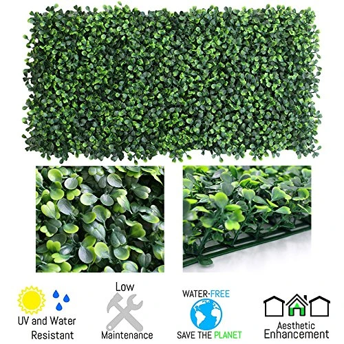 · Petgrow · Realistic & Thick Artificial Hedge Boxwood Fence Privacy Screen Panels, UV Protection Fresh Faux Foliage Backdrop Wall Decor For Indoor Outdoor, 72 Pack 4 · Petgrow · Realistic & Thick Artificial Hedge Boxwood Fence Privacy Screen Panels, UV Protection Fresh Faux Foliage Backdrop Wall Decor For Indoor Outdoor, 72 Pack - Image 2