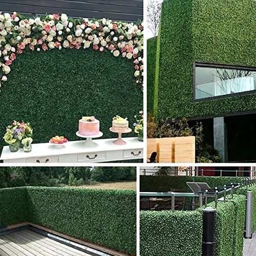 · Petgrow · Realistic & Thick Artificial Hedge Boxwood Fence Privacy Screen Panels, UV Protection Fresh Faux Foliage Backdrop Wall Decor For Indoor Outdoor, 72 Pack 8 · Petgrow · Realistic & Thick Artificial Hedge Boxwood Fence Privacy Screen Panels, UV Protection Fresh Faux Foliage Backdrop Wall Decor For Indoor Outdoor, 72 Pack - Image 6