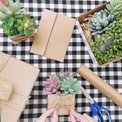 Set Of 3 Assorted Small Potted Succulents Plants Decoration Assorted Green Fake Succulents Plants In Rustic Wooden Pots For Home Living Room Bathroom Table Shelf Windowsill Office Desk Indoor Decor -Artificial Trees Store 614SJWkvwkL