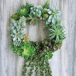 Supla 4 Pcs Artificial Hanging Succulents Faux Burro's Tail Picks Trailing String Of Pearls Succulents Fake Greenery Sprays For Basket Planter Centerpiece Floral Arrangement Indoor Outdoor Decor -Artificial Trees Store 6174nTUNpjS