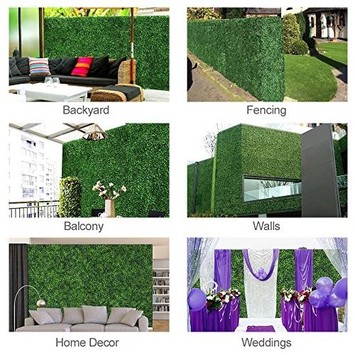 · Petgrow · Realistic & Thick Artificial Hedge Boxwood Fence Privacy Screen Panels, UV Protection Fresh Faux Foliage Backdrop Wall Decor For Indoor Outdoor, 72 Pack 7 · Petgrow · Realistic & Thick Artificial Hedge Boxwood Fence Privacy Screen Panels, UV Protection Fresh Faux Foliage Backdrop Wall Decor For Indoor Outdoor, 72 Pack - Image 5