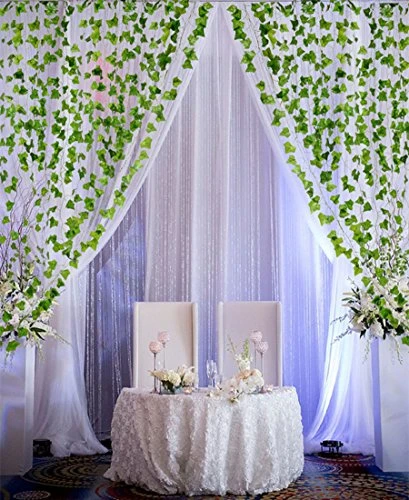 Artiflr 84Feet 12 Strands Artificial Flowers Greenery Fake Hanging Vine Plants Leaf Garland Hanging For Wedding Party Garden Outdoor Office Wall Decoration 7 Artiflr 84Feet 12 Strands Artificial Flowers Greenery Fake Hanging Vine Plants Leaf Garland Hanging For Wedding Party Garden Outdoor Office Wall Decoration - Image 5