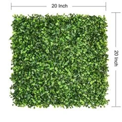 DearHouse 8 Pieces 20"x 20" Artificial Boxwood Panels Topiary Hedge Plant, Privacy Hedge Screen UV Protected Suitable For Outdoor, Indoor, Garden, Fence, Backyard And Decor 9 DearHouse 8 Pieces 20"x 20" Artificial Boxwood Panels Topiary Hedge Plant, Privacy Hedge Screen UV Protected Suitable For Outdoor, Indoor, Garden, Fence, Backyard And Decor -Artificial Trees Store 619d991ElPL