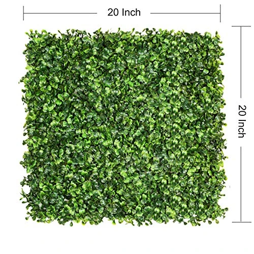 DearHouse 8 Pieces 20"x 20" Artificial Boxwood Panels Topiary Hedge Plant, Privacy Hedge Screen UV Protected Suitable For Outdoor, Indoor, Garden, Fence, Backyard And Decor 5 DearHouse 8 Pieces 20"x 20" Artificial Boxwood Panels Topiary Hedge Plant, Privacy Hedge Screen UV Protected Suitable For Outdoor, Indoor, Garden, Fence, Backyard And Decor - Image 3