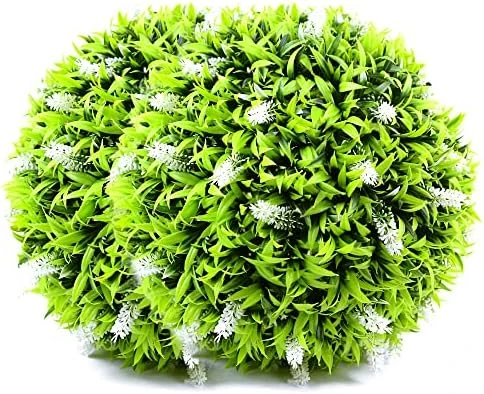 Sunnyglade 2 PCS 15.7 Inch 3 Layers Artificial Plant Topiary Ball Faux Boxwood Decorative Balls For Backyard, Balcony,Garden, Wedding And Home Décor 11 Sunnyglade 2 PCS 15.7 Inch 3 Layers Artificial Plant Topiary Ball Faux Boxwood Decorative Balls For Backyard, Balcony,Garden, Wedding And Home Décor - Image 9