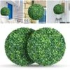 ROTEBIENE 2 Packs 21.6-inch Artificial Plant Topiary Balls For Outdoor Decor, Garden Spheres Decorative, Faux Boxwood Balls Plants For The Front Door, Porch, Backyard, Patio And Wedding NEUERMOND 2 ROTEBIENE 2 Packs 21.6-inch Artificial Plant Topiary Balls For Outdoor Decor, Garden Spheres Decorative, Faux Boxwood Balls Plants For The Front Door, Porch, Backyard, Patio And Wedding NEUERMOND -Artificial Trees Store 61D7D4vhQKL