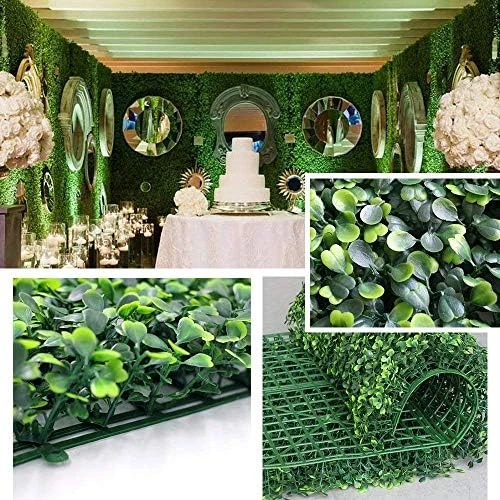 · Petgrow · Realistic & Thick Artificial Hedge Boxwood Fence Privacy Screen Panels, UV Protection Fresh Faux Foliage Backdrop Wall Decor For Indoor Outdoor, 72 Pack 9 · Petgrow · Realistic & Thick Artificial Hedge Boxwood Fence Privacy Screen Panels, UV Protection Fresh Faux Foliage Backdrop Wall Decor For Indoor Outdoor, 72 Pack - Image 7