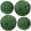 4 Pcs Artificial Plant Topiary Balls 2 Pcs 18.9 Inch And 2 Pcs 13.7 Inch Faux Boxwood Decorative Balls Round Greenery Spheres For Indoor Outdoor Backyard Balcony Garden Patios Wedding Home Decor -Artificial Trees Store 61FbYnA5PWL