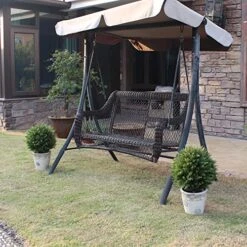 ECOLVANT Two 20''T Artificial Cedar Topiary Ball Tree UV Resistant Potted Plants Artificial Shrubs Bushes Potted Tree For Indoor Outdoor Home Garden 10 ECOLVANT Two 20''T Artificial Cedar Topiary Ball Tree UV Resistant Potted Plants Artificial Shrubs Bushes Potted Tree For Indoor Outdoor Home Garden -Artificial Trees Store 61GY7HPlxZL