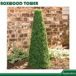 Shecraft Topiary Trees Artificial Outdoor Highly Realistic Decorative Buxus Tower, Topiary UV Resistant Fake Tree For Home Garden/Indoor & Outdoor Use 1 Pack -Artificial Trees Store 61HC2BxEE2S