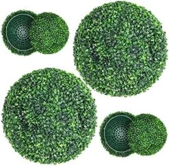 Kdgarden Artificial Plant Boxwood Topiary Balls 2PCS 15.7" UV Protected 4 Layers Faux Plants Decorative Balls For Outdoor Patio Garden Balcony Backyard And Indoor Home Wedding Decoration, Dark Green 11 Kdgarden Artificial Plant Boxwood Topiary Balls 2PCS 15.7" UV Protected 4 Layers Faux Plants Decorative Balls For Outdoor Patio Garden Balcony Backyard And Indoor Home Wedding Decoration, Dark Green -Artificial Trees Store 61JPP2txlL. AC
