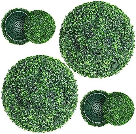 Kdgarden Artificial Plant Boxwood Topiary Balls 2PCS 15.7" UV Protected 4 Layers Faux Plants Decorative Balls For Outdoor Patio Garden Balcony Backyard And Indoor Home Wedding Decoration, Dark Green 7 Kdgarden Artificial Plant Boxwood Topiary Balls 2PCS 15.7" UV Protected 4 Layers Faux Plants Decorative Balls For Outdoor Patio Garden Balcony Backyard And Indoor Home Wedding Decoration, Dark Green - Image 5