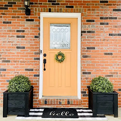 𝐓𝐰𝐨 𝟐𝟒''𝐓 Outdoor Artificial Boxwood Ball Topiary Bushes Potted Plants,16 Inches Wide Artificial Potted Shrubs For Indoor Outdoor Home Garden 7 𝐓𝐰𝐨 𝟐𝟒''𝐓 Outdoor Artificial Boxwood Ball Topiary Bushes Potted Plants,16 Inches Wide Artificial Potted Shrubs For Indoor Outdoor Home Garden - Image 5