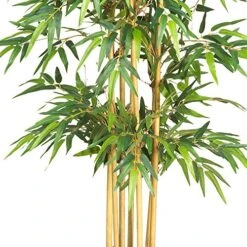 Nearly Natural 5253 Bamboo Silk Tree, 64-Inch, Green -Artificial Trees Store 61OZr3eIOYL
