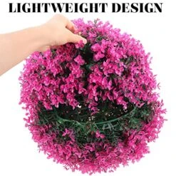 FOMIYES Artificial Topiary Boxwood Topiary Balls Decorative Plant Greenery For Wedding Party Home Balcony Garden Decoration Rosy -Artificial Trees Store 61PbLAIAwJL