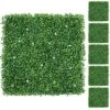 Yaheetech 24Pcs 20 X 20 Inch Artificial Boxwood Foliage Panels With Artificial White Flowers Topiary Hedge Plant Privacy Screen Decorations For Garden/Home/Backyard/Yard And Tile UV Protected 2 Yaheetech 24Pcs 20 X 20 Inch Artificial Boxwood Foliage Panels With Artificial White Flowers Topiary Hedge Plant Privacy Screen Decorations For Garden/Home/Backyard/Yard And Tile UV Protected -Artificial Trees Store 61Rq3XZw6LL