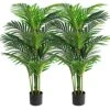 VIAGDO Artificial Areca Palm Tree 4ft Tall Fake Palm Tree Decor With 12 Trunks Faux Tropical Palm Silk Plant Potted Dypsis Lutescens Plants For Modern Home Office Floor Corner Decor Indoor, 2 Pack 1 VIAGDO Artificial Areca Palm Tree 4ft Tall Fake Palm Tree Decor With 12 Trunks Faux Tropical Palm Silk Plant Potted Dypsis Lutescens Plants For Modern Home Office Floor Corner Decor Indoor, 2 Pack -Artificial Trees Store 61S5fBCcCrL