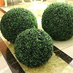 Chrees Artifical Plant Balls Green Plastic Plant Ball Topiary Ball Faux Boxwood Balls Decorative For Home Outdoor Wedding Party Decoration -Artificial Trees Store 61S7eDOqn1L