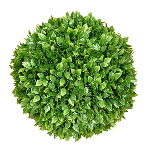 SunnyRoyal Topiary Ball Artificial Outdoor Boxwood Balls Topiary Lifelike Plants, Round Topiary For Indoor/Outdoor Decore, Rose Leaf 15 Inch, 1 Piece 3 SunnyRoyal Topiary Ball Artificial Outdoor Boxwood Balls Topiary Lifelike Plants, Round Topiary For Indoor/Outdoor Decore, Rose Leaf 15 Inch, 1 Piece
