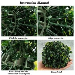 Azure Zone, Pack Of 6 4" Artificial Boxwood Topiary Ball Green Plant Balls Decorative Greenery Filler Ball For Garden Home 14 Azure Zone, Pack Of 6 4" Artificial Boxwood Topiary Ball Green Plant Balls Decorative Greenery Filler Ball For Garden Home -Artificial Trees Store 61ZgASq9qLL