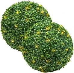 AILANDA 2 PCS 16 Inch Artificial Plant Topiary Ball For Outdoor UV Resistant Garden Spheres Decorative With 8 Layers Leaves Faux Boxwood Balls For Backyard, Balcony, Porch, Wedding And Home Décor 15 AILANDA 2 PCS 16 Inch Artificial Plant Topiary Ball For Outdoor UV Resistant Garden Spheres Decorative With 8 Layers Leaves Faux Boxwood Balls For Backyard, Balcony, Porch, Wedding And Home Décor -Artificial Trees Store 61b0IAhF9L. AC