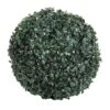 Pure Garden 50-128 Solar Powered LED Artificial Topiary Ball-Decorative Pre-lit Faux Boxwood With Rechargeable Battery-Outdoor Lawn And Garden Decor -Artificial Trees Store 61b4bnIvUZL