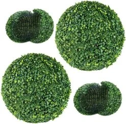 AILANDA 2 PCS 16 Inch Artificial Plant Topiary Ball For Outdoor UV Resistant Garden Spheres Decorative With 8 Layers Leaves Faux Boxwood Balls For Backyard, Balcony, Porch, Wedding And Home Décor 17 AILANDA 2 PCS 16 Inch Artificial Plant Topiary Ball For Outdoor UV Resistant Garden Spheres Decorative With 8 Layers Leaves Faux Boxwood Balls For Backyard, Balcony, Porch, Wedding And Home Décor -Artificial Trees Store 61bhZ60ZCL. AC