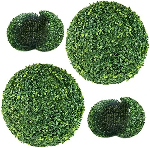 AILANDA 2 PCS 16 Inch Artificial Plant Topiary Ball For Outdoor UV Resistant Garden Spheres Decorative With 8 Layers Leaves Faux Boxwood Balls For Backyard, Balcony, Porch, Wedding And Home Décor 10 AILANDA 2 PCS 16 Inch Artificial Plant Topiary Ball For Outdoor UV Resistant Garden Spheres Decorative With 8 Layers Leaves Faux Boxwood Balls For Backyard, Balcony, Porch, Wedding And Home Décor - Image 8