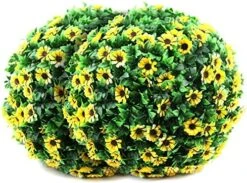 Sunnyglade 2 PCS 15.7 Inch 3 Layers Artificial Plant Topiary Ball Faux Boxwood Decorative Balls For Backyard, Balcony,Garden, Wedding And Home Décor 21 Sunnyglade 2 PCS 15.7 Inch 3 Layers Artificial Plant Topiary Ball Faux Boxwood Decorative Balls For Backyard, Balcony,Garden, Wedding And Home Décor -Artificial Trees Store 61dpDM8AAuL. AC