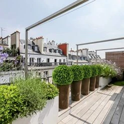 Sunnyglade 2 PCS 15.7 Inch 3 Layers Artificial Plant Topiary Ball Faux Boxwood Decorative Balls For Backyard, Balcony,Garden, Wedding And Home Décor 16 Sunnyglade 2 PCS 15.7 Inch 3 Layers Artificial Plant Topiary Ball Faux Boxwood Decorative Balls For Backyard, Balcony,Garden, Wedding And Home Décor -Artificial Trees Store 61ebfaIVP4L