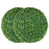 AILANDA 2 PCS 16 Inch Artificial Plant Topiary Ball For Outdoor UV Resistant Garden Spheres Decorative With 8 Layers Leaves Faux Boxwood Balls For Backyard, Balcony, Porch, Wedding And Home Décor -Artificial Trees Store 61hL1jRTO5L