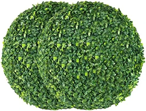 AILANDA 2 PCS 16 Inch Artificial Plant Topiary Ball For Outdoor UV Resistant Garden Spheres Decorative With 8 Layers Leaves Faux Boxwood Balls For Backyard, Balcony, Porch, Wedding And Home Décor 9 AILANDA 2 PCS 16 Inch Artificial Plant Topiary Ball For Outdoor UV Resistant Garden Spheres Decorative With 8 Layers Leaves Faux Boxwood Balls For Backyard, Balcony, Porch, Wedding And Home Décor - Image 7